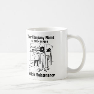 Mug Entretien de véhicules. Garage drôle