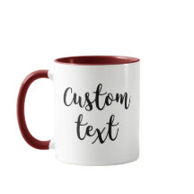 Entrez votre propre texte Personnaliser Funny Cust