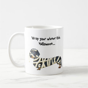 Mug Enveloppez votre teckel de la saucisse Halloween