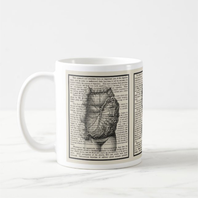 Mug Envie d'un livre d'anatomie et d'un cadeau Médical (Gauche)