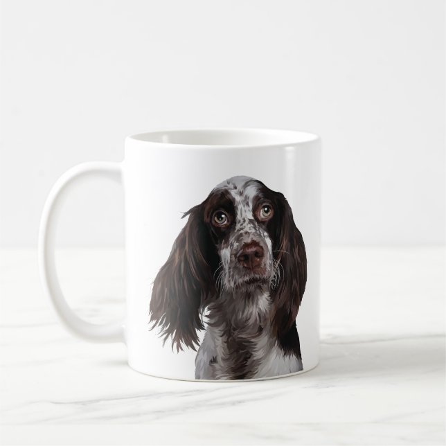Mug Épagneul de springer anglais - art numérique de (Gauche)