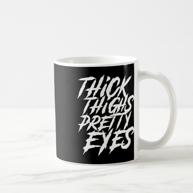 Mug Épais cuisses Jolies Yeux Drôle Gymnase Fille Jamb (Droite)
