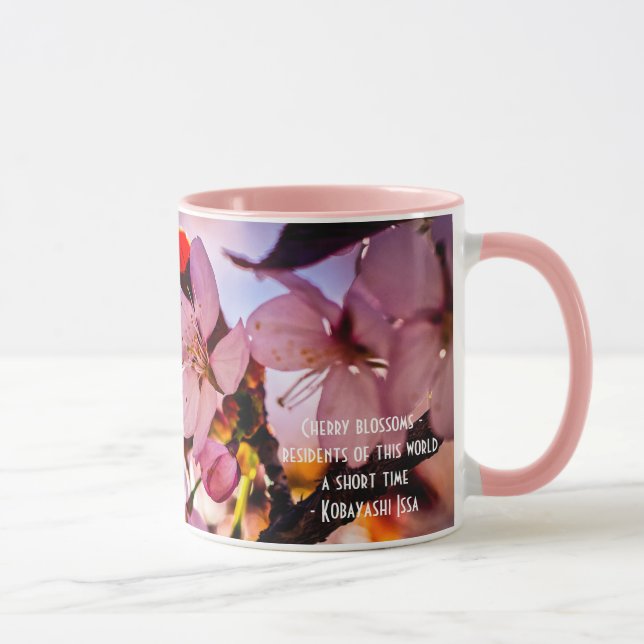 Mug Épanouissement de cerisiers japonais à couper le s (Droite)