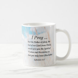 Mug Éphésiens 1:17 Prière biblique pour la révélation 