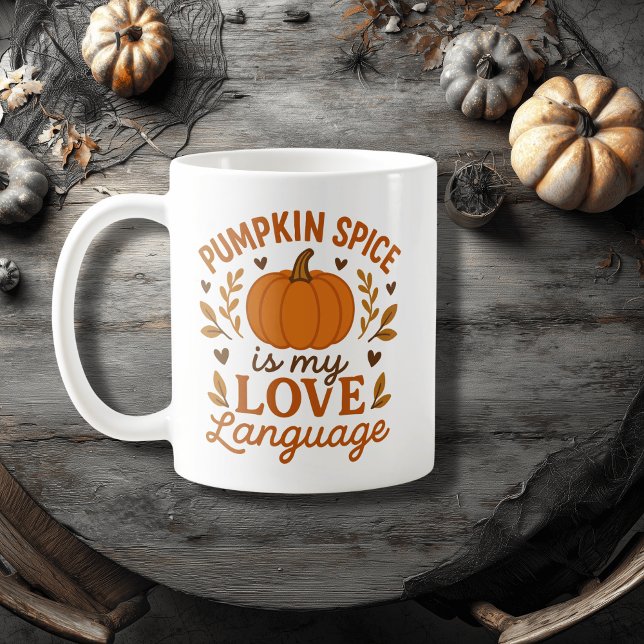 Mug Épice citrouille Est Ma Langue D'Amour, Citation A (Créateur téléchargé)