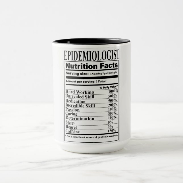 Mug Épidémiologiste Nutrition Fiches (Centre)