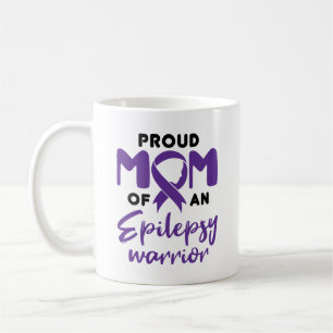 Mug Epilepsy Maman Fière Maman d'un guerrier épileptiq