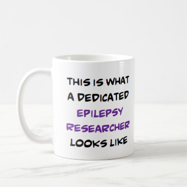 Mug epilepsy researcher, dedicated (Gauche)