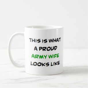 Mug épouse de l'armée, fière