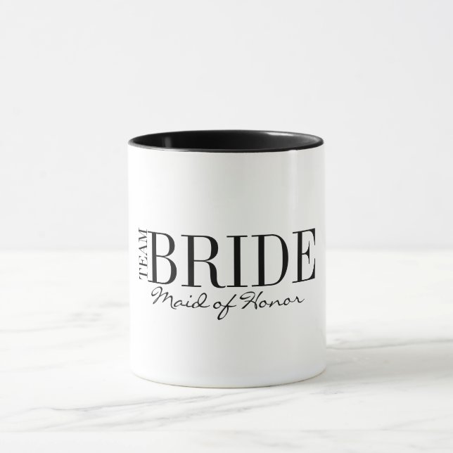 Mug Épouse d'équipe Maid of Honor Bridal Party Coffee  (Centre)