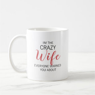Mug Épouse Folle Nom Personnalisé