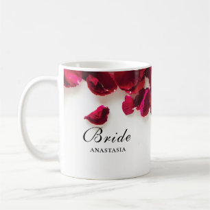 Mug Épouse Mariage de Red Rose Petals
