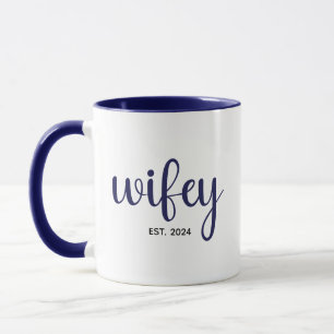 Mug Épouse personnalisée année de mariage Couple Anniv