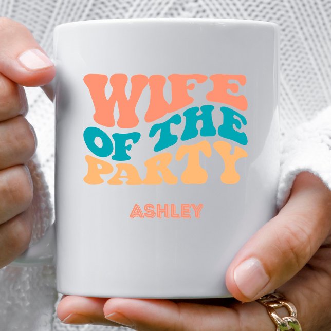 Mug Épouse rétro du Parti Bachelorette (Créateur téléchargé)