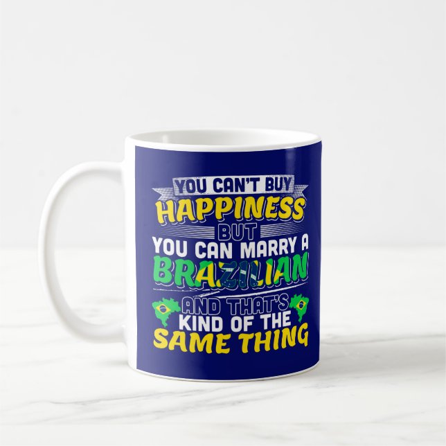 Mug Épouser un Brésilien - Brésil Bonheur (Gauche)