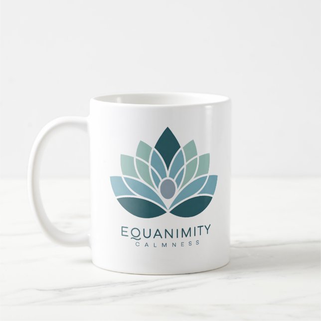 Mug Equanimité Calme Lotus Yoga Méditation Mindfult (Gauche)