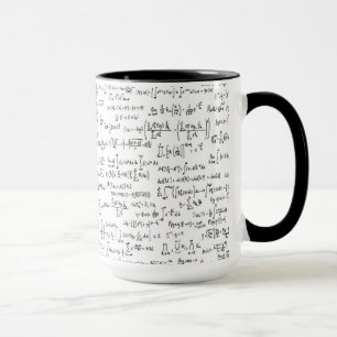 Mug Équations //de maths écrites par main