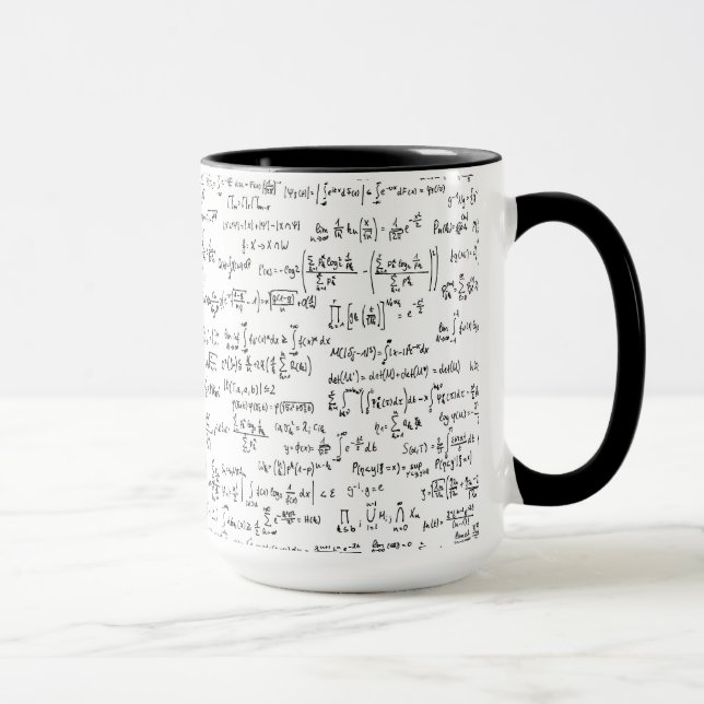 Mug Équations //de maths écrites par main (Droite)