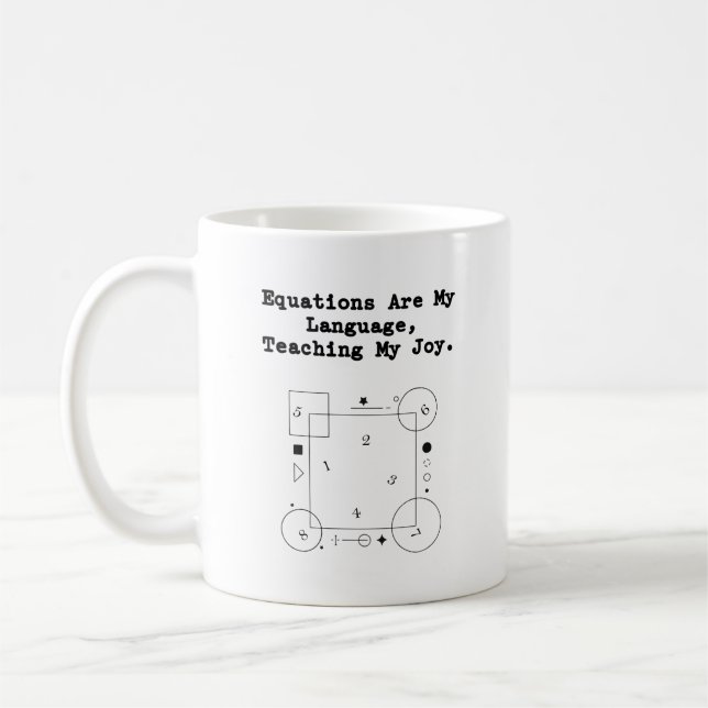 Mug Equations My Language | Teaching My Joy Math (Gauche)
