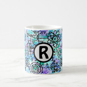 Mug Équations physiques et symboles mathématiques Nerd