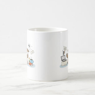 Mug Équilibre vie professionnelle et personnelle Fou