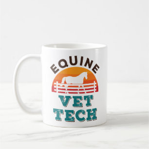Mug Equine Vet Tech Horse Technicien Vétérinaire