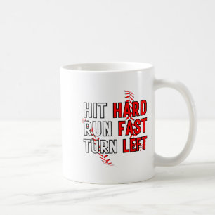 Mug Équipe de baseball drôle frappe fort court vite to