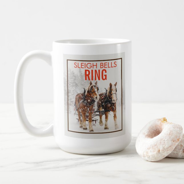 Mug Équipe de Belgique de sleigh Bells Ring (Avec donut)