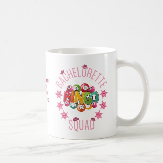 Mug ÉQUIPE DE BINGO DE LA FUTURE MARIÉE Custom Western (Droite)