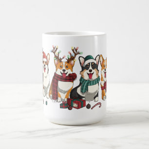 Mug Équipe de Corgi de Noël Chiots de Fêtes Festifs