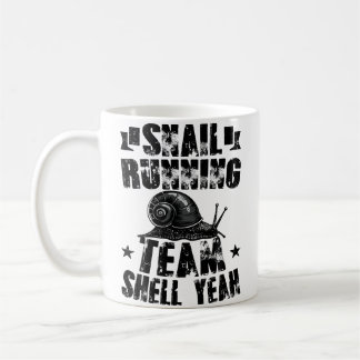 Mug Équipe de course d'escargot Drôle de sarcasme Cour