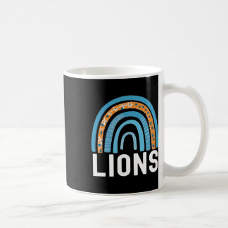 Mug Équipe de fans de sport scolaire Lions dans l'espr