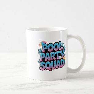 Mug Équipe de fête au bord de la piscine Croisière d'a