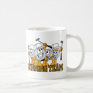 Mug Équipe de gain de golf dans la bousculade