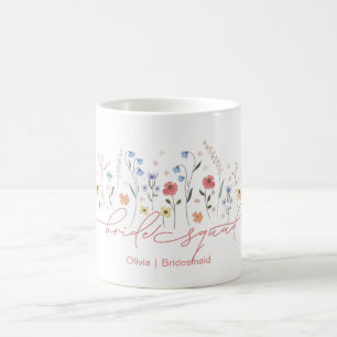 Mug Équipe de mariées Fleurs sauvages Boho