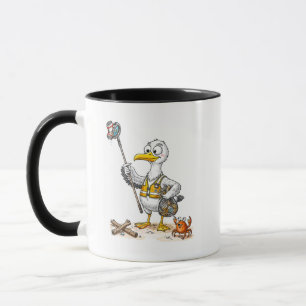 Mug Équipe de nettoyage de la plage de Comic Bird