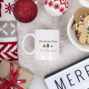 Mug Équipe de Noël Famille personnalisée pour les Fête