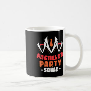 Mug Équipe de soirée de garçon d'honneur Marié Épouse 