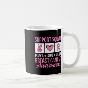 Mug Équipe De Soutien Au Cancer Du Sein Pour Les Guerr