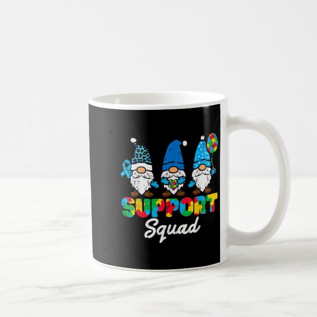 Mug Équipe de soutien pour l'autisme Gnomes Sensibilis (Droite)