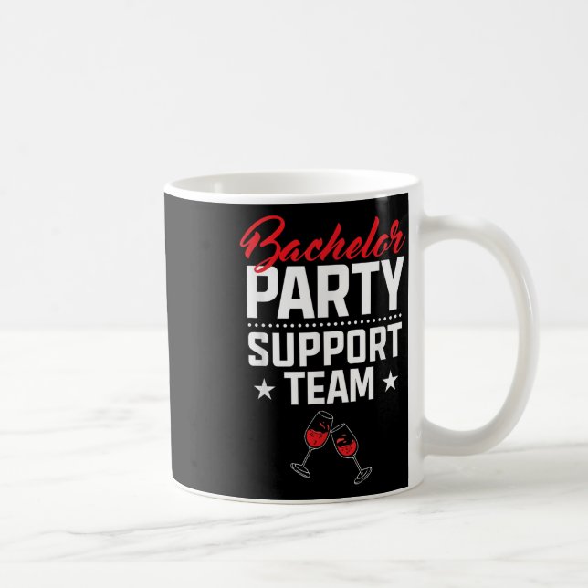 Mug Équipe de soutien pour l'enterrement de vie de gar (Droite)