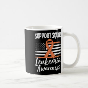 Mug Équipe de soutien Ruban orange de sensibilisation