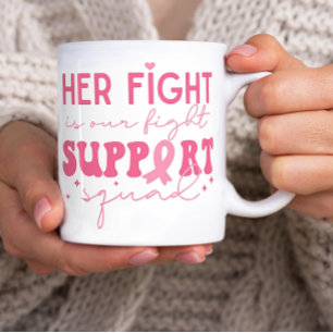 Mug Équipe de soutien Son combat est notre lutte contr