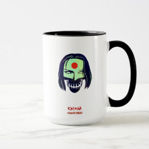 Mug Équipe de suicide   Icône de tête Katana
