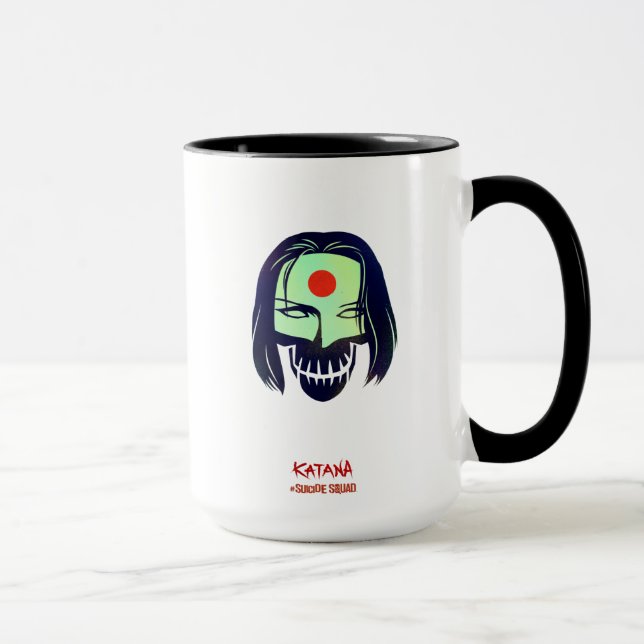 Mug Équipe de suicide | Icône de tête Katana (Droite)