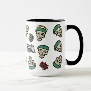 Mug Équipe de suicide   Motif Emoji Drapeau Rick
