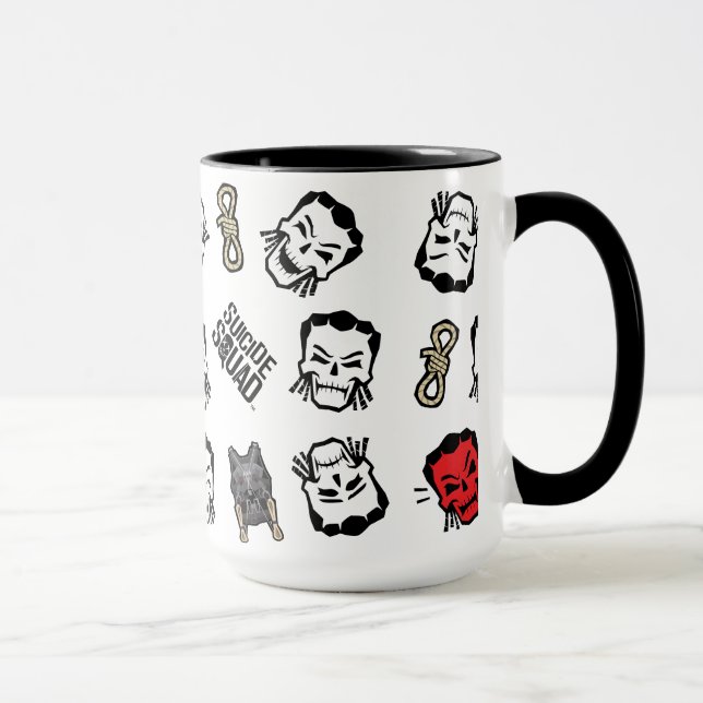 Mug Équipe de suicide | Slipknot Emoji Motif (Droite)