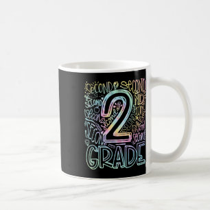 Mug Équipe de typographie de 2e année Tie Dye Thé de d