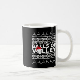 Mug Équipe de volleyball laide doux lumières de Noël S