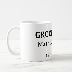 Mug Équipe du marié nom du garçon d'honneur date enter